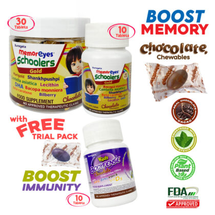 MemorEyes Schoolers Gold - Chocolate Chewables